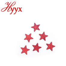 HYYX Nuevo brillo de plata personalizado Five Point Star Multiple Star adornos de navidad